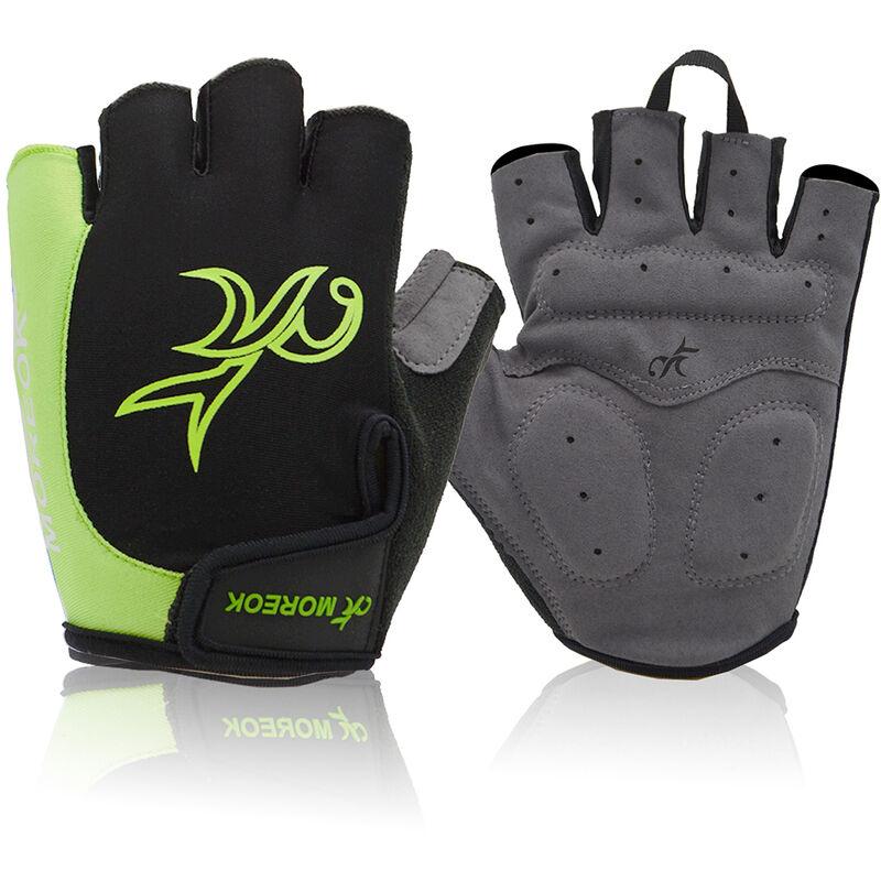 

Guantes de ciclismo Guantes de bicicleta de montana Guantes de bicicleta transpirables Amortiguadores acolchados Guantes deportivos de medio dedo