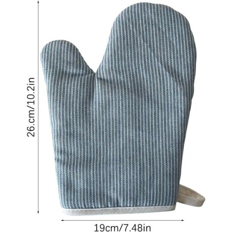 Guantes de cocina, 1 par, 19x26cm, protegen las manos de altas temperaturas, gruesos y resistentes, guantes de cocina y repostería (verdes).