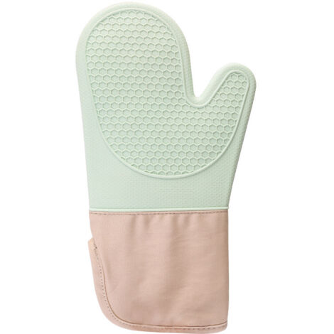 Guantes de cocina antideslizantes de silicona con forro de algodón, protección contra el calor para cocinar en hornos, barbacoas y parrillas. Duraderos.