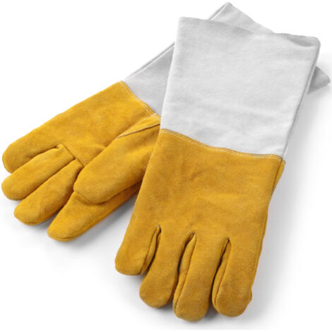 Guantes de cocina de cuero con protección térmica - Hendi 556689