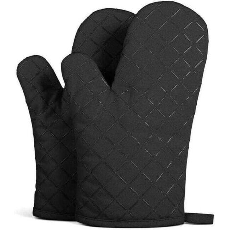 Guantes de cocina de silicona antideslizantes y resistentes al calor, aptos para hornear y asar a la parrilla, 1 par.