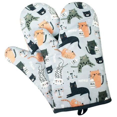 Guantes de cocina, guantes resistentes al calor, guantes de repostería, guantes de horno, guantes de cocina, guantes de cocina resistentes al calor, juego de 2