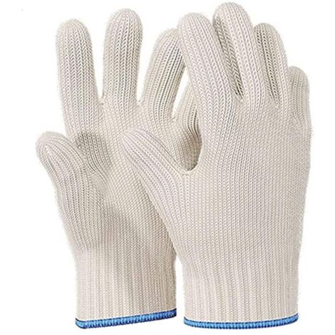 Guantes de cocina resistentes al calor para uso en interiores y exteriores - Guantes de protección térmica para cocinar