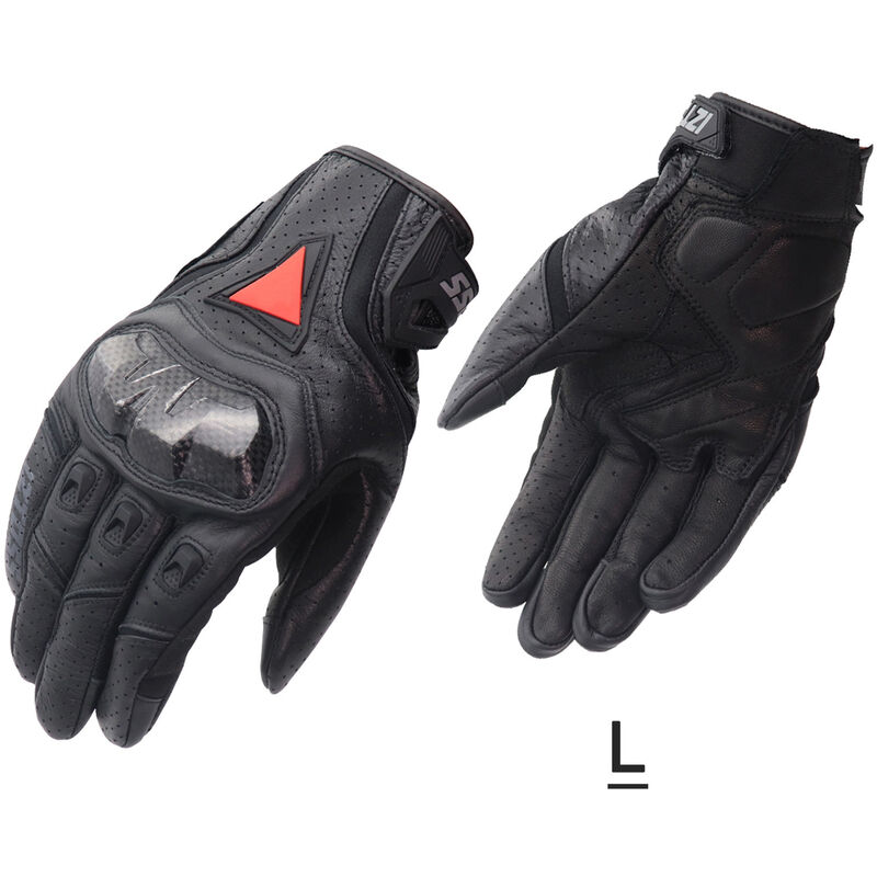 

Guantes de cuero de vaca piel de oveja suave de fibra de carbono guantes de montar para montar en bicicleta, motocicleta, actividades al aire