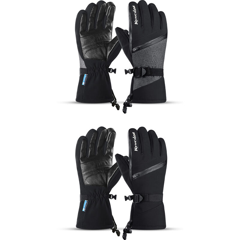 

Guantes de esqui calidos de invierno polar impermeable a prueba de viento pantalla tactil antideslizante deportes ciclismo esqui bicicleta guantes de