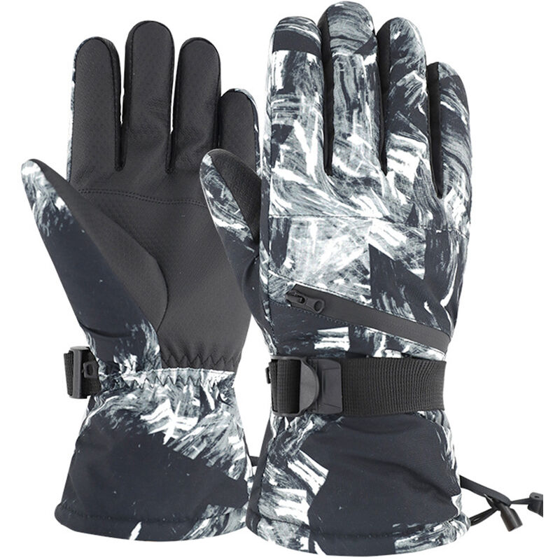 

Guantes de esqui para la nieve Impermeables y resistentes al viento Guantes de invierno Guantes termicos Manoplas calidas para exteriores Guantes