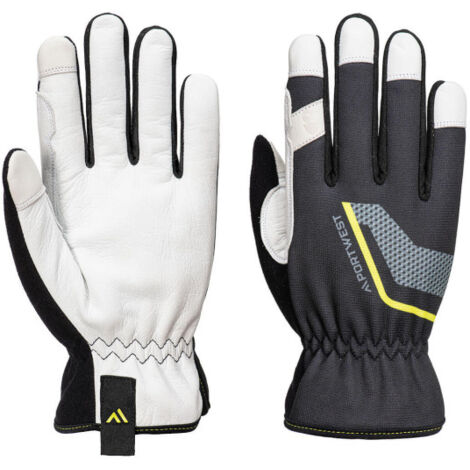 Guantes de estilo mecánico de altas prestaciones Stretch Utility Negro PORTWEST A775 XL