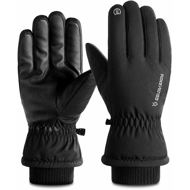 

Guantes de invierno Guantes de esqui calidos Guantes de dedo completo con pantalla tactil con tira reflectante de seguridad Guantes termicos Guantes