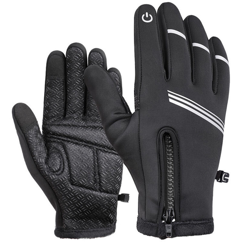 

Guantes de invierno Guantes para montar en bicicleta a prueba de viento Guantes calidos para dedos completos Guantes de ciclismo con pantalla tactil