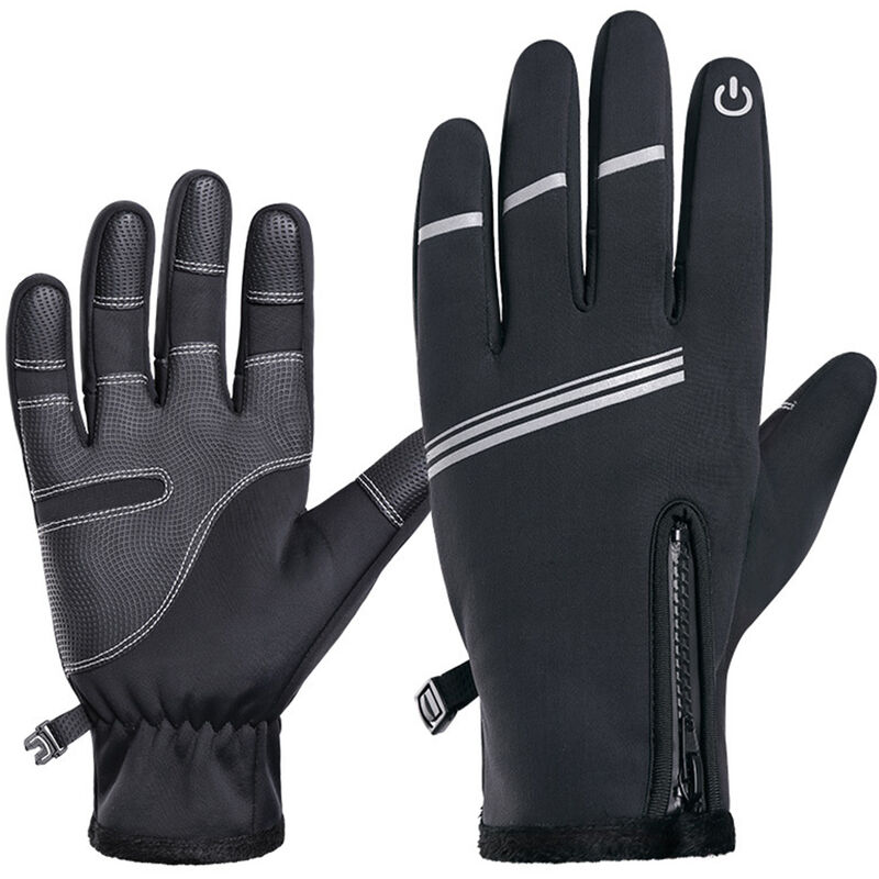 

Guantes de invierno Guantes para montar en bicicleta a prueba de viento Guantes calidos para dedos completos Guantes de ciclismo con pantalla tactil