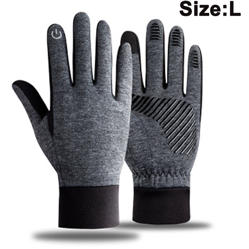 

Guantes de invierno Pantalla táctil Conducción térmica Conducción térmica Guantes cálidos para deportes al aire libre para hombres y mujeres Talla L