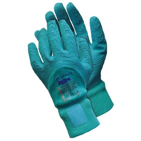 Guantes de jardín rosas verdes Verde 8