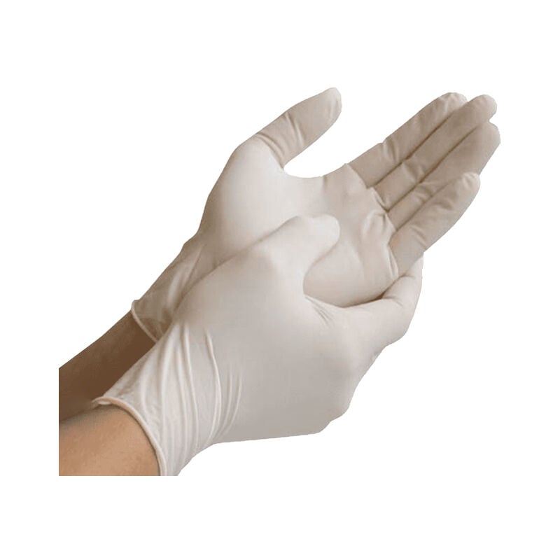 

Guantes de látex blanco con polvo 100uds talla XL