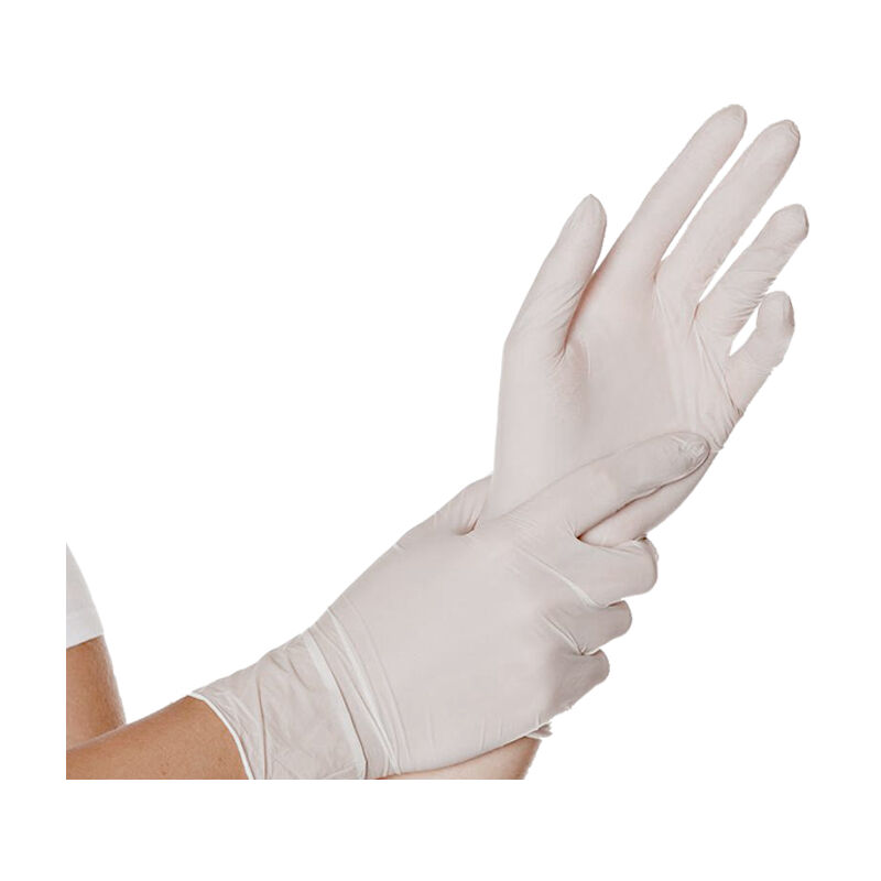 

Guantes de látex blanco sin polvo 100uds talla L