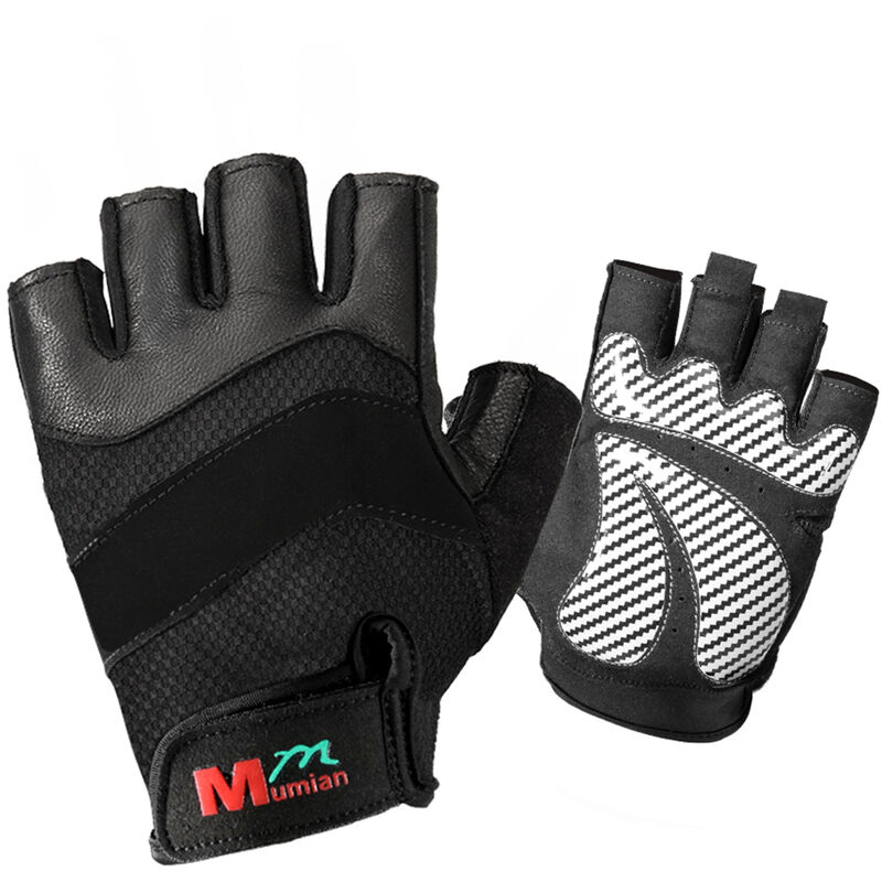 

Guantes de medio dedo Guantes de fitness de dedo corto ajustables Guantes transpirables antideslizantes para hombres y mujeres,METRO