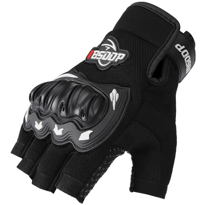 

Asupermall - Guantes de moto para hombre Moto de medio dedo para escalada Senderismo Ciclismo Goma Exterior Terremoto lento Guante antideslizante