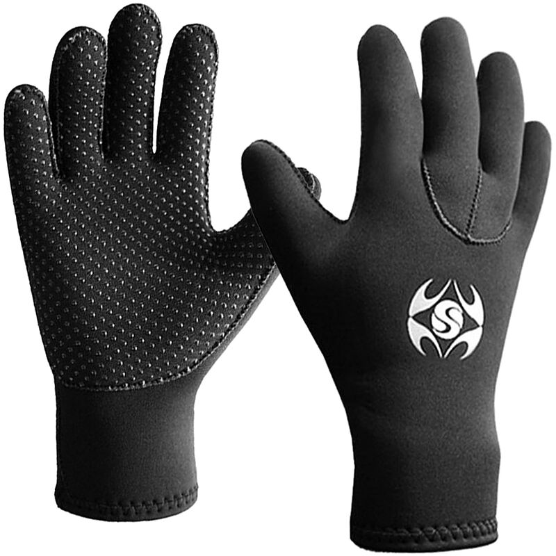 

Guantes de neopreno de neopreno de 3 mm y cinco dedos Guantes de agua antideslizantes para bucear, esnorquel, surf, kayak,M