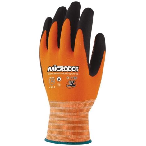 Guantes de nitrilo con puntos microdot extragrandes (Talla 10) 3L