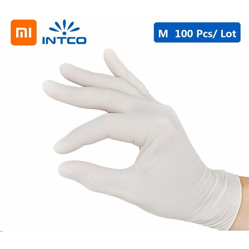 

Guantes de nitrilo desechables de 100 Uds para guantes de jardin de peluqueria medica limpia para el hogar universales para mano izquierda derecha
