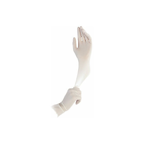 Guantes de nitrilo desechables SAFE LIGHT  blanco  talla 6 (XS)