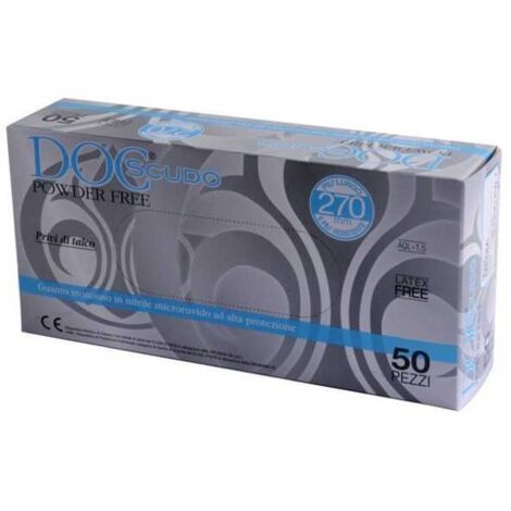 Guantes de Nitrilo Doc Scudo Sin Polvo pz. 50 L