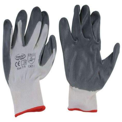 Guantes de Nitrilo Grises 7 Protexio 08059