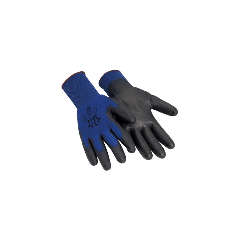 

Guantes de nylon azul sin costuras Talla 6