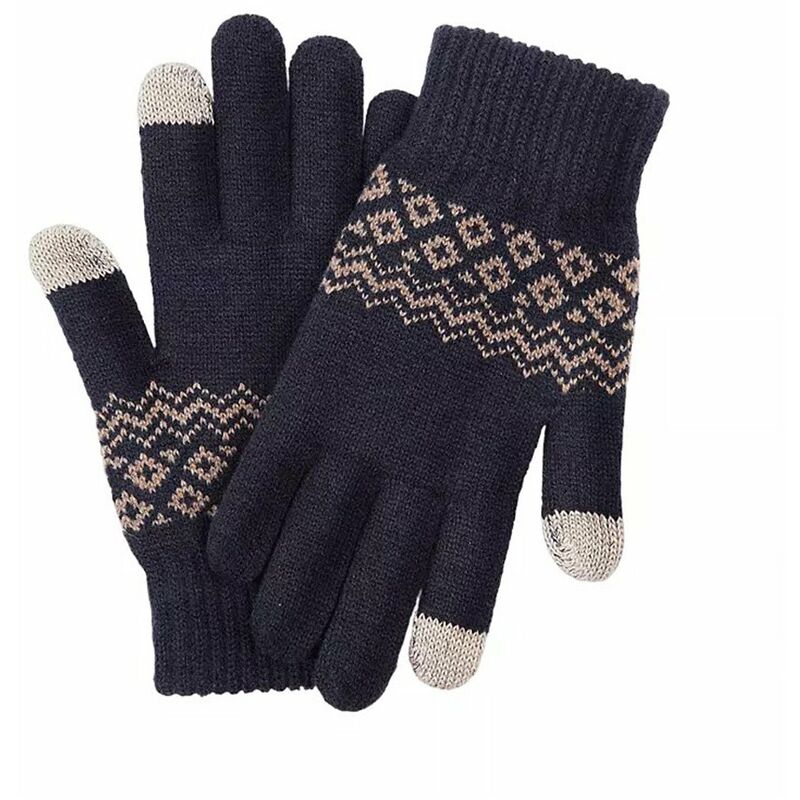 

Guantes de pantalla tactil de dedo para mujeres y hombres, guantes de terciopelo calidos de invierno para pantalla, tele no, tableta, cumpleanos,