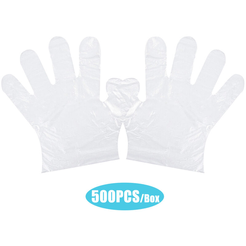 

Guantes de PE desechables Guantes transparentes de un solo uso Guantes seguros para la preparacion de alimentos sin latex para la limpieza del hogar