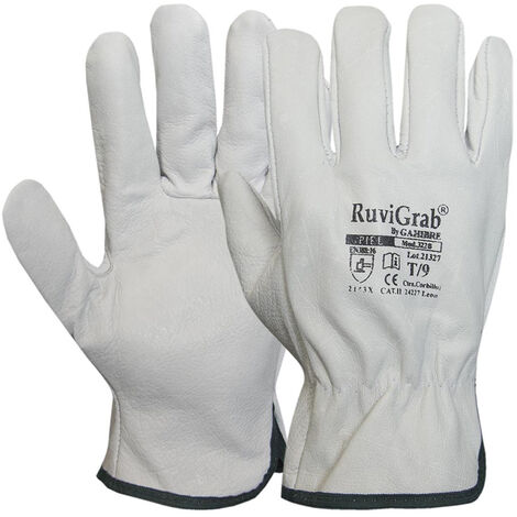 Guantes de piel flor natural - Talla 8