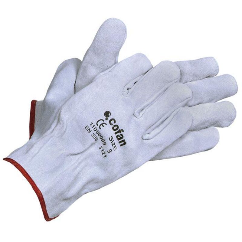 

PLIMPO guante piel de serraje gris talla 10 caja 12 unid.
