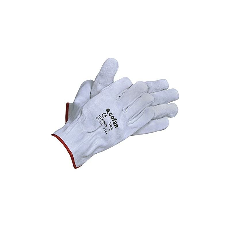 

Cofan - Guantes de Piel Serraje Gris Talla:T-10 Bolsa de 12 pares