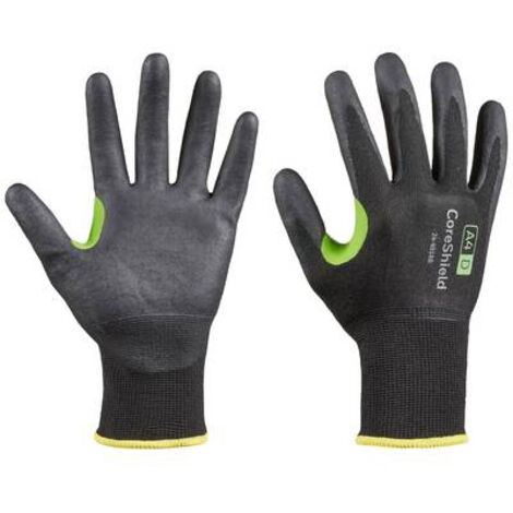 Guantes de protección contra cortes CoreShield 18G A4 / D tamaño 10 negro EN 388 PSA II 10 PA (Por 10)