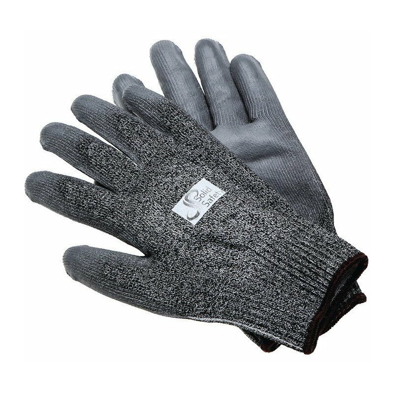 

Ampri - Guantes de protección contra cortes Sólidos Corte de seguridad Talla alta 10 gris EN 388 EPI II (Por 6)