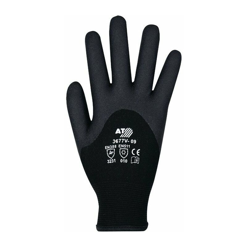 

Guantes de protección contra el frío talla 9 negro EN 388.EN 511 PSA II en tarjeta de autoservicio