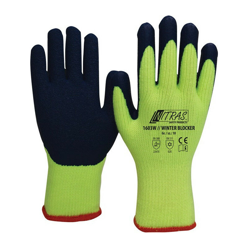 

Guantes de protección contra el frío Winter Blocker talla 9 amarillo / azul EN 388.EN 511 PSA II (Por 12)