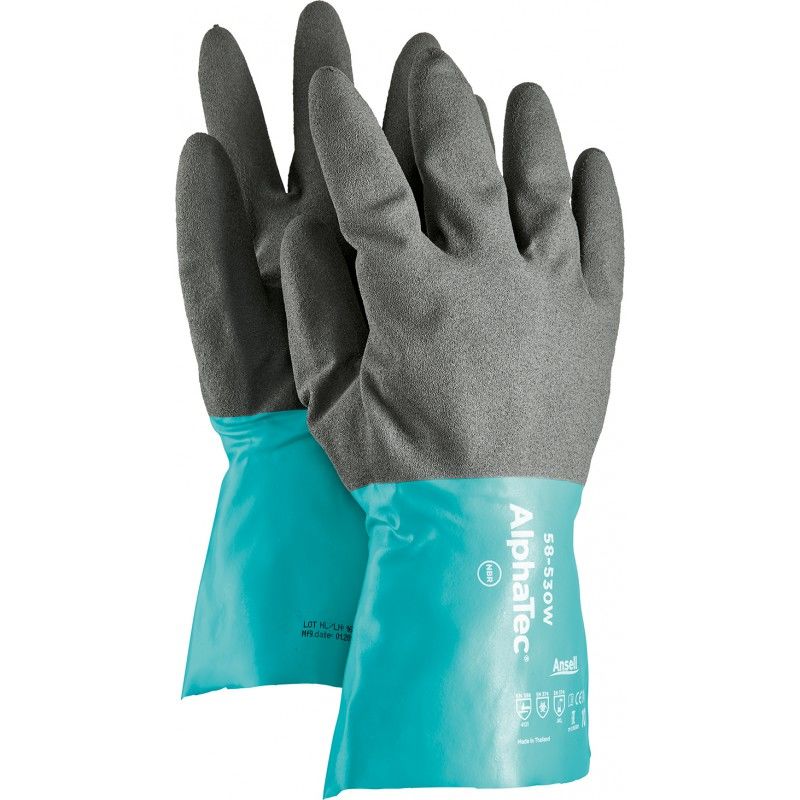 

Guantes de protección contra productos químicos -AlphaTec 58-530- T10 (Por 12)