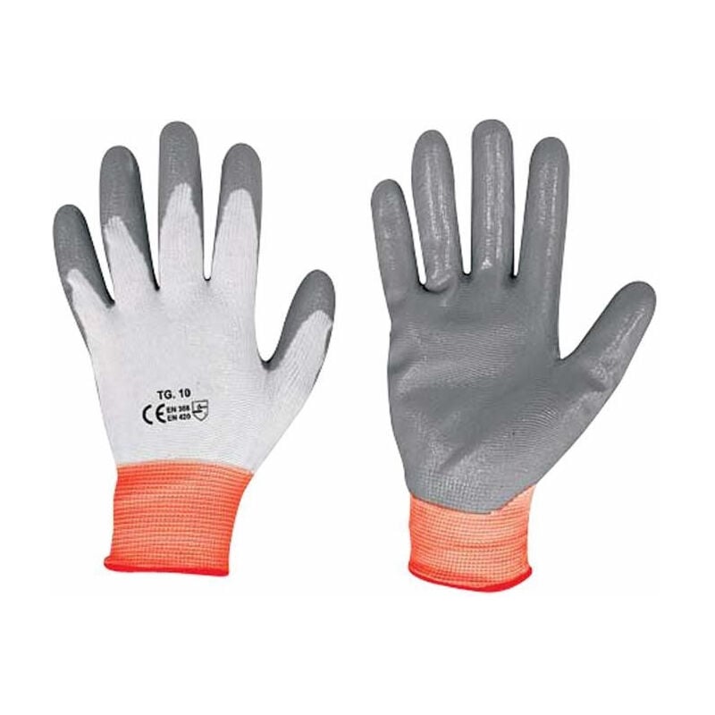 

Guantes de protección de nitrilo TALLA 9 (Juego de 6)
