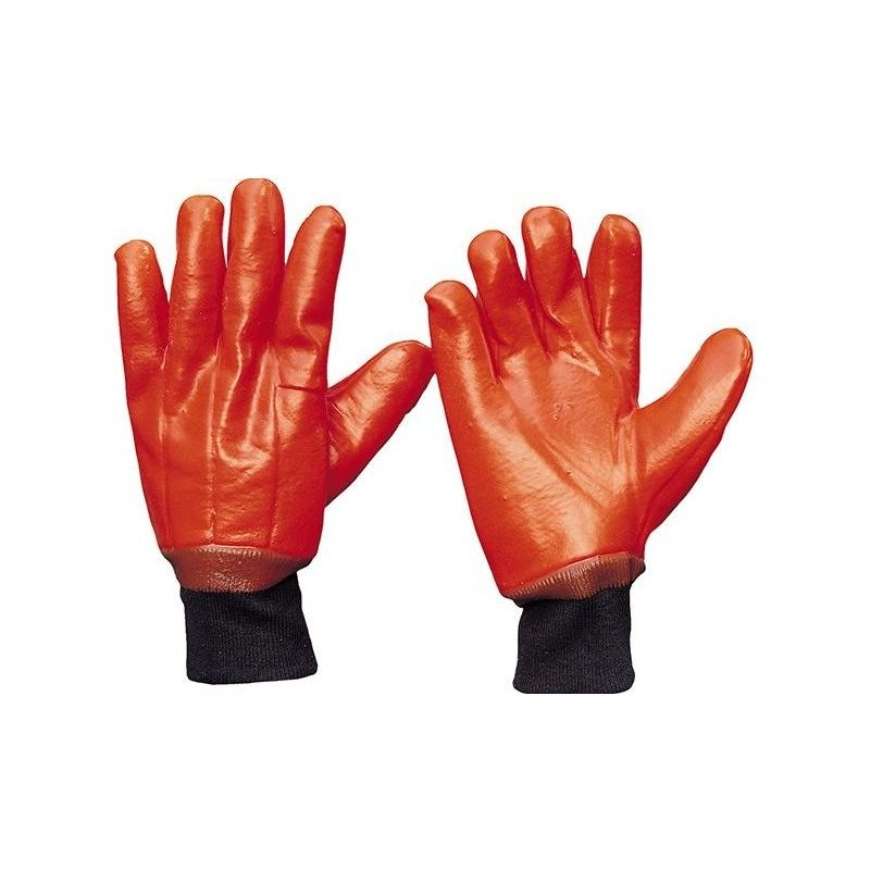 

Strong Hand - Guantes de protección invierno, PVC, naranja