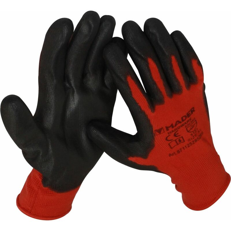 

Guantes de protección de poliéster y nitrilo talla M (Mader 96420)