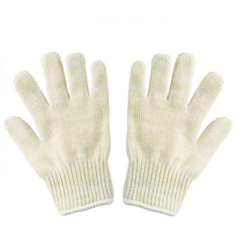 Guantes de protección térmica, guantes de protección térmica, horno, chimenea, resistentes al calor hasta 100 °C, talla universal