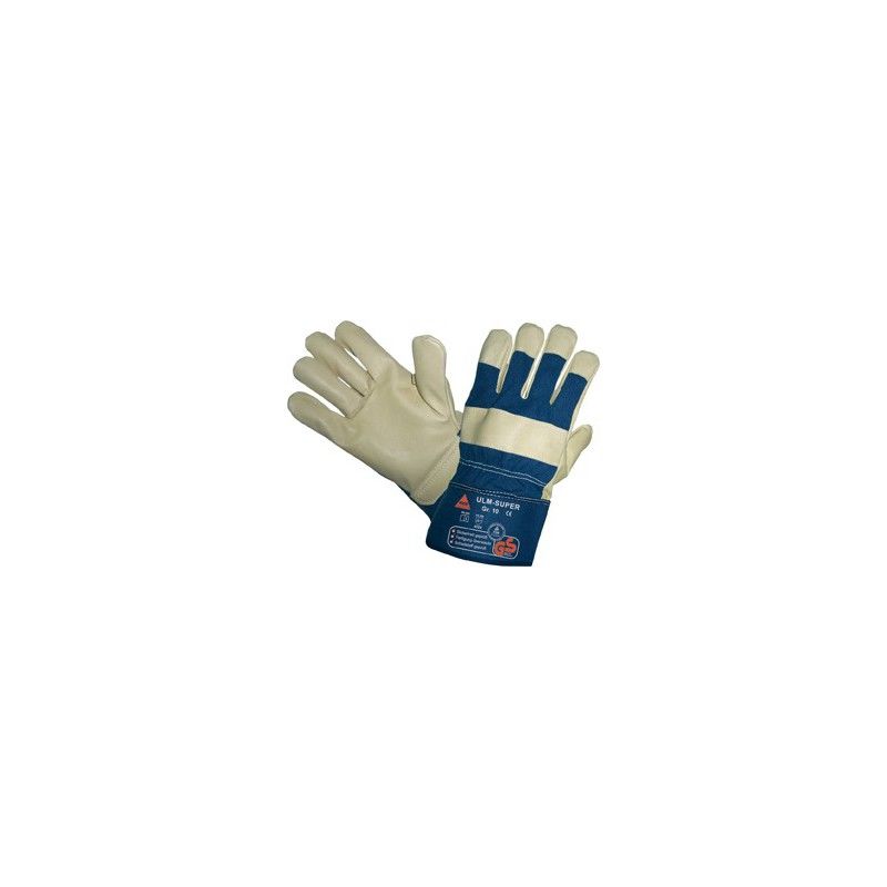 

Guantes de protección Ulm-Super,SchweinsnarbenCuero,TÃœV-GS,Taille10 (por 12)