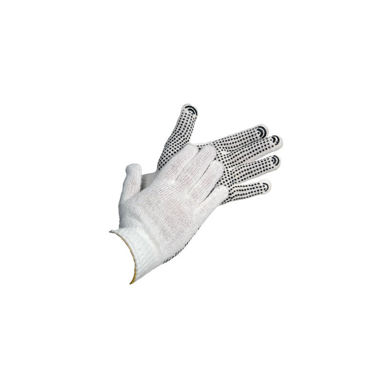 

Guantes de Punto de Algodón (Con Puntos de PVC) | T-10 (Blíster Unidad)