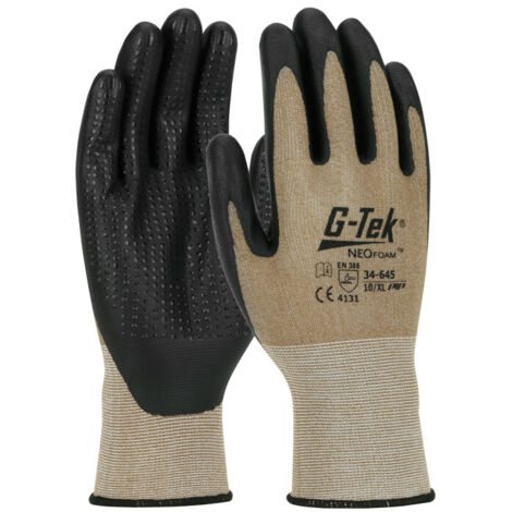 GUANTES DE PUNTO REVESTIDO G-TEK NEOFAOM BEIGE/NEGRO S11 - PIP - 34-645-11 PIP FRANCE SAS