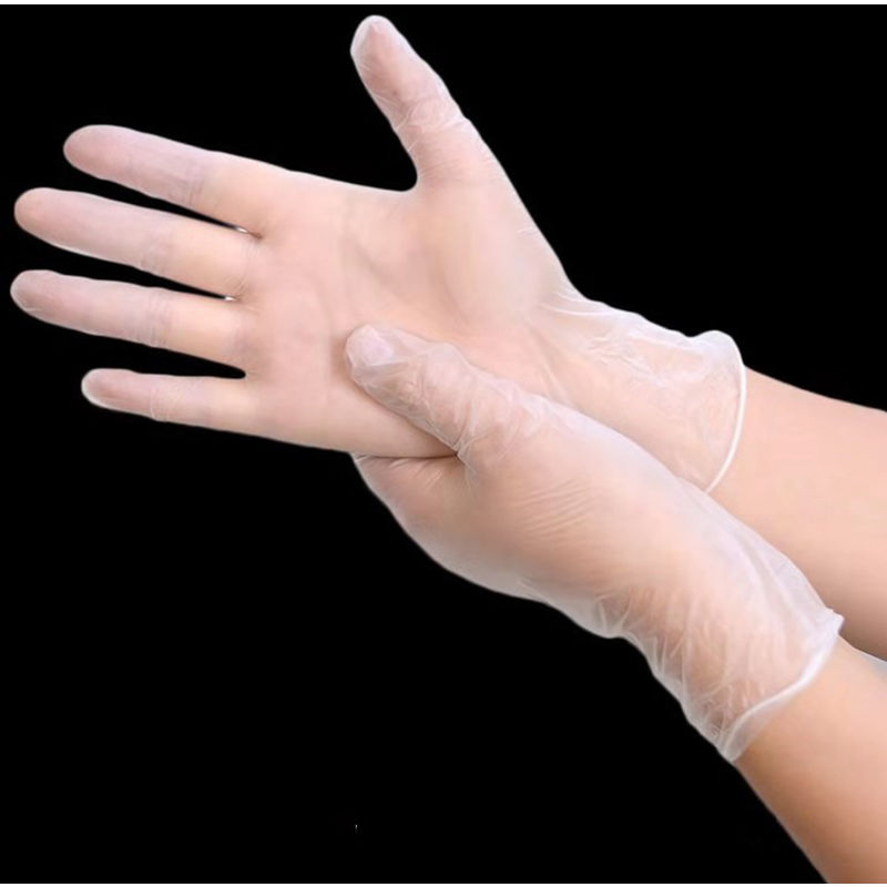 

Asupermall - Guantes de PVC, Guantes desechables, Transparente, L, 100 piezas