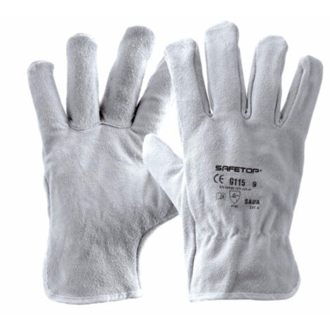 Guantes de seguridad en piel serraje SAFETOP Sada 10