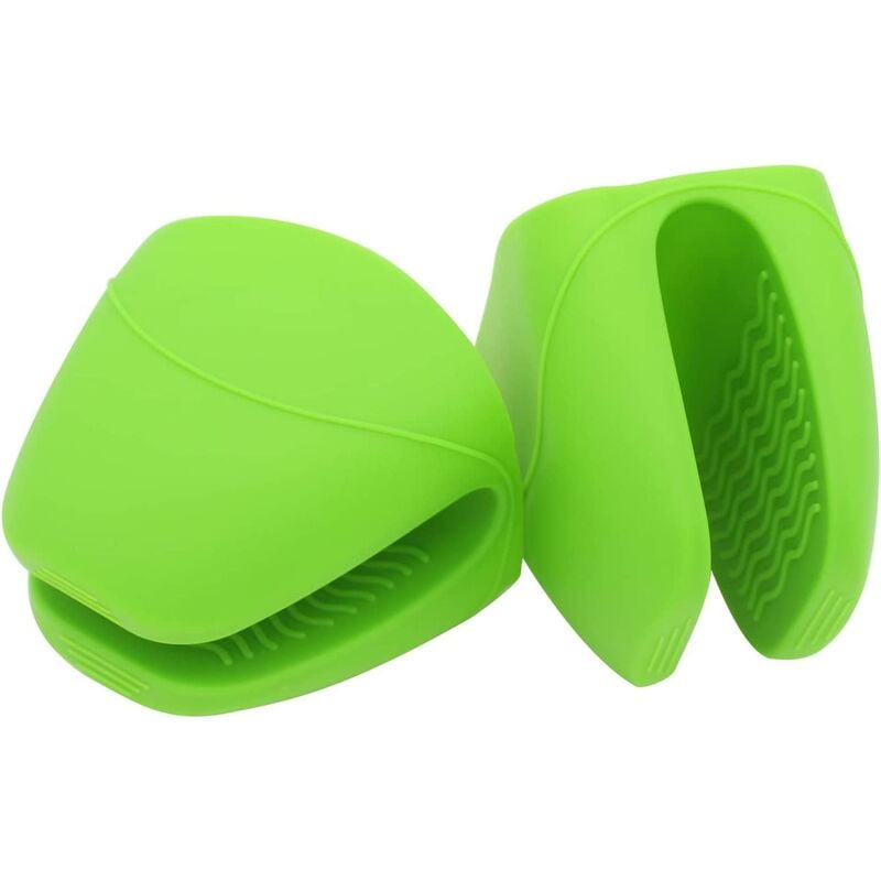 

Guantes de silicona para cocinar con agarre para hornos, soportes para ollas con protección de dedos para cocina, cocinar, hornear, barbacoa