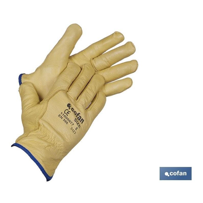 

Cofan - BLISTER GUANTES VACUNO EXTRA C/BORREGUITO T-8 ''VENTA UNITARIA'' - NEOFERR..