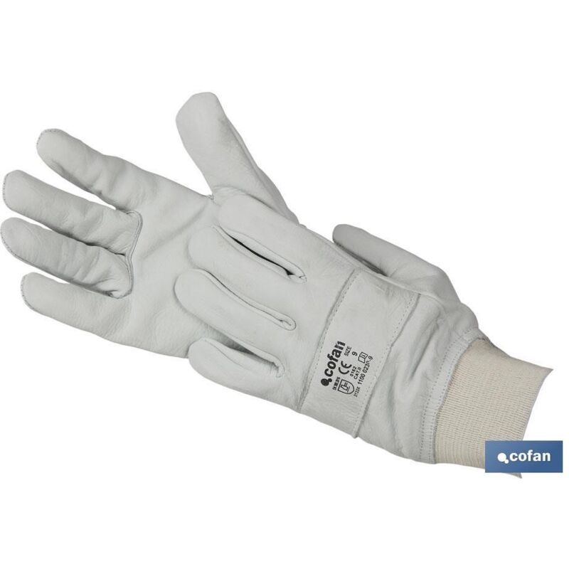 

Otros - Guante ajustable de piel de flor vacuno reforzado talla 8 venta unitaria