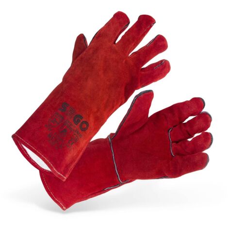 Guantes De Soldador Seguridad Accesorios Soldadura Tig Mig Mma Tipo A/B 10/Xl - Rojo